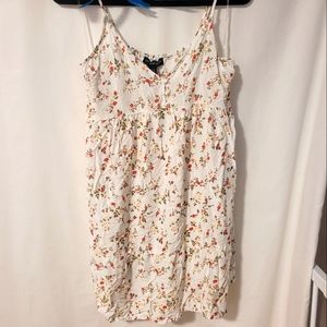 Flower print flowy summer top